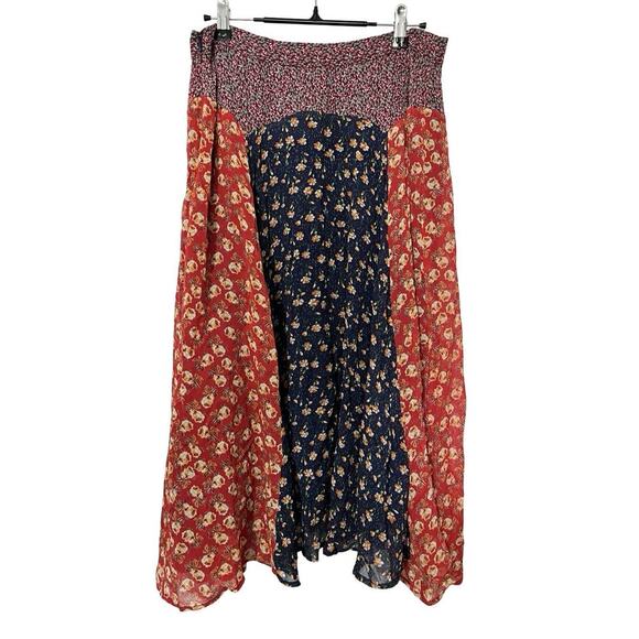 Anthropologie Meadow Rue Ditsy Floral Prairie Midi Skirt Sz 10 Modest Trad Wife - Picture 3 of 7
